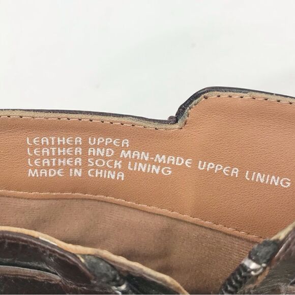 Earthies TREANO Brown Leather Bronze Studded Ankle Boots in Chestnut - Picture 15 of 16